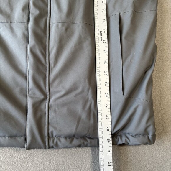 Chlorophylle Jacket Mens M Red Gray Winter Coat Insulated Hooded Outdoors Nature - Picture 9 of 16